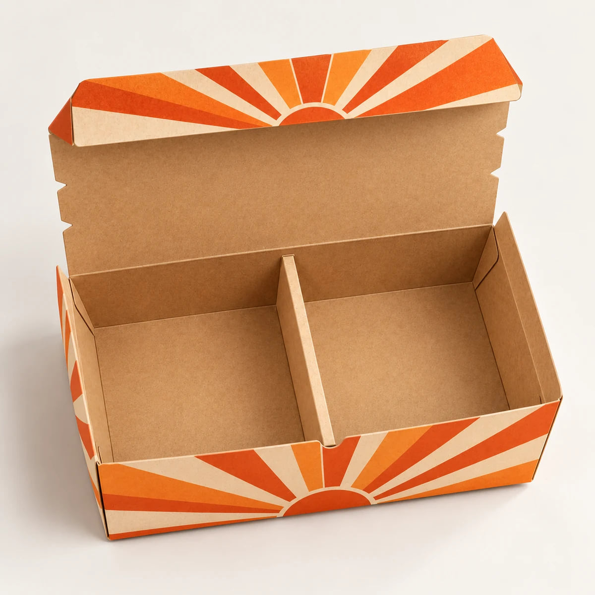 Marmitas com 2 Compartimentos — OEM Personalizado para Catering — visualização da composição e da arte personalizada