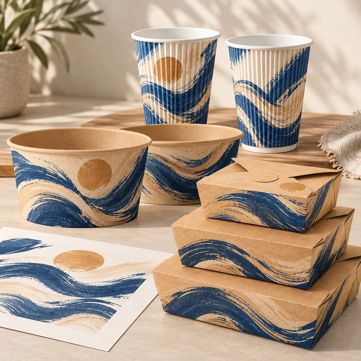 Branded Paper Packaging — Multi-SKU Artwork Approval Program — custom artwork and composition visualization