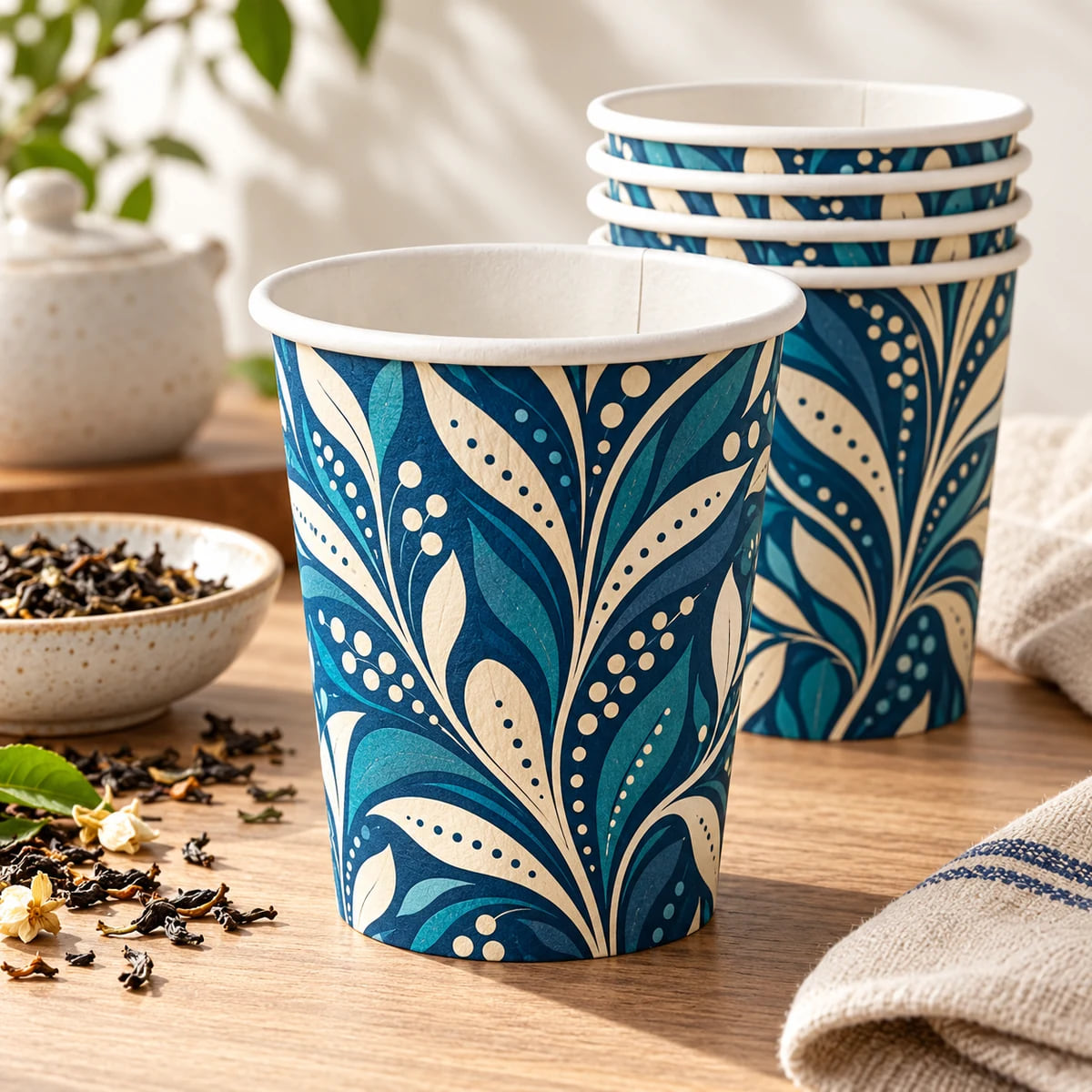 Private Label Paper Milk Cups — OEM for Dairy Brands — custom artwork and composition visualization