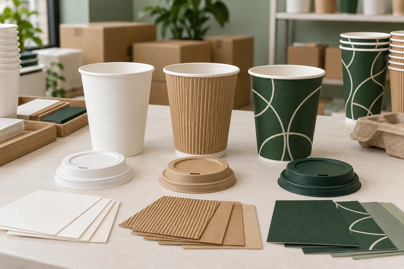 Illustration of a coordinated foodservice packaging procurement range
